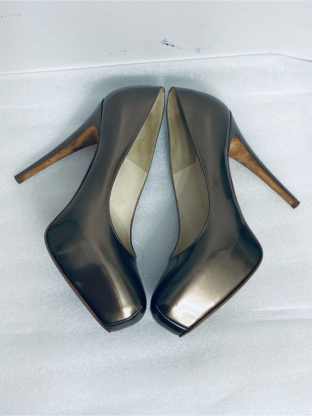 Brian Atwood Patent Leather Heels.Made in Italy. Size 38.5
